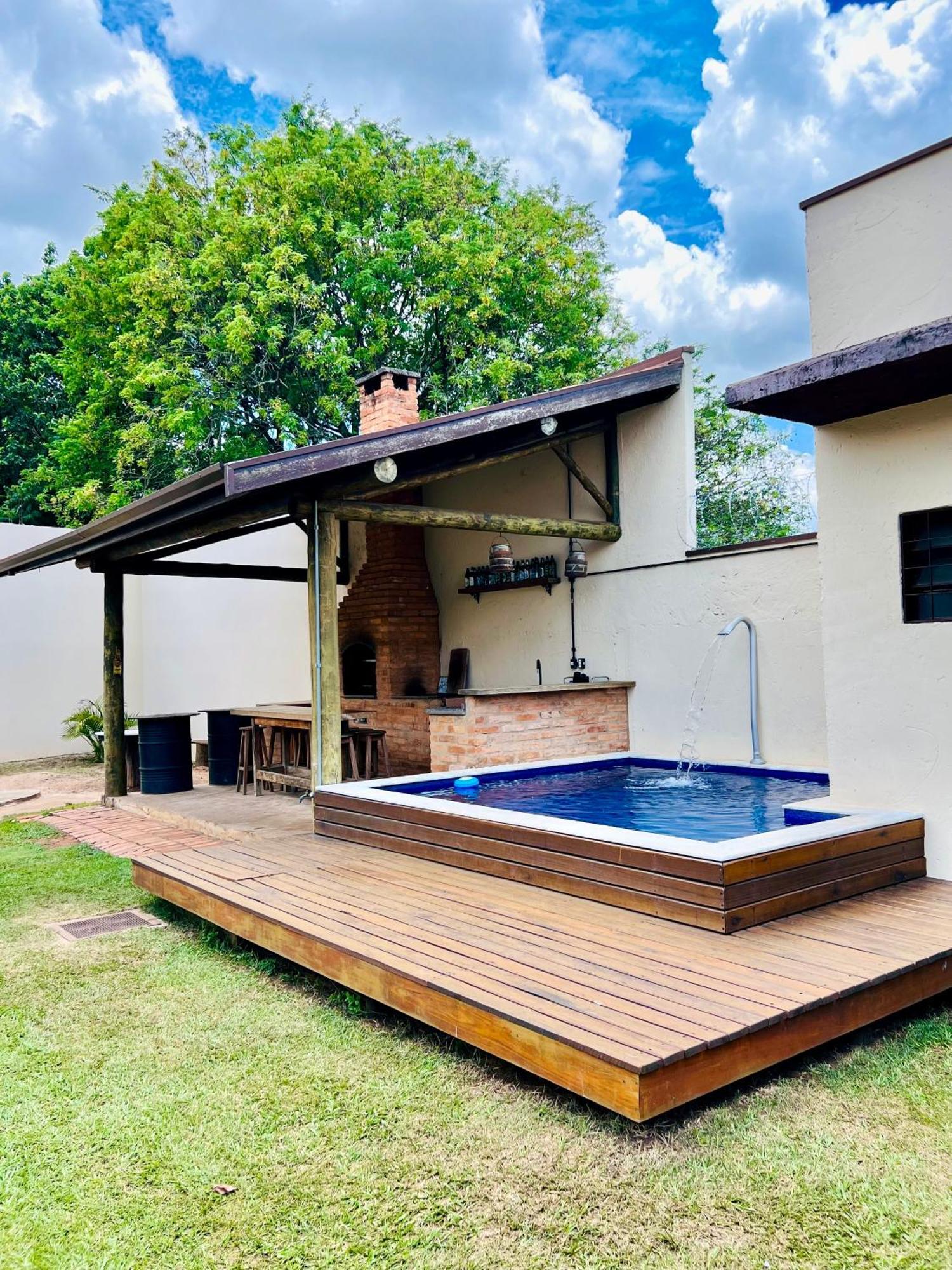 Espaco Ranchao Com Piscina Em Sao Pedro - Sp Buitenkant foto